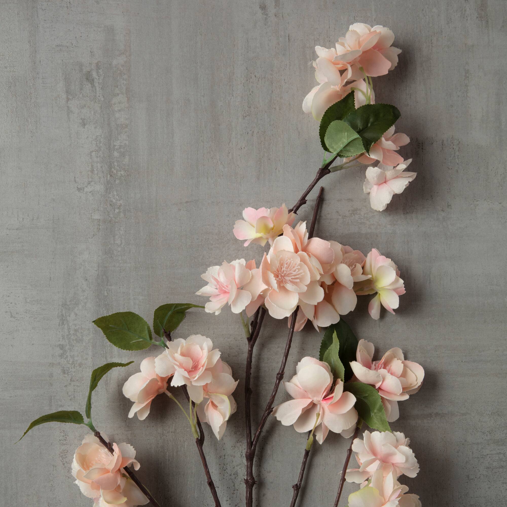 12 Pack: Coral & White Blossom Spray by Ashland®